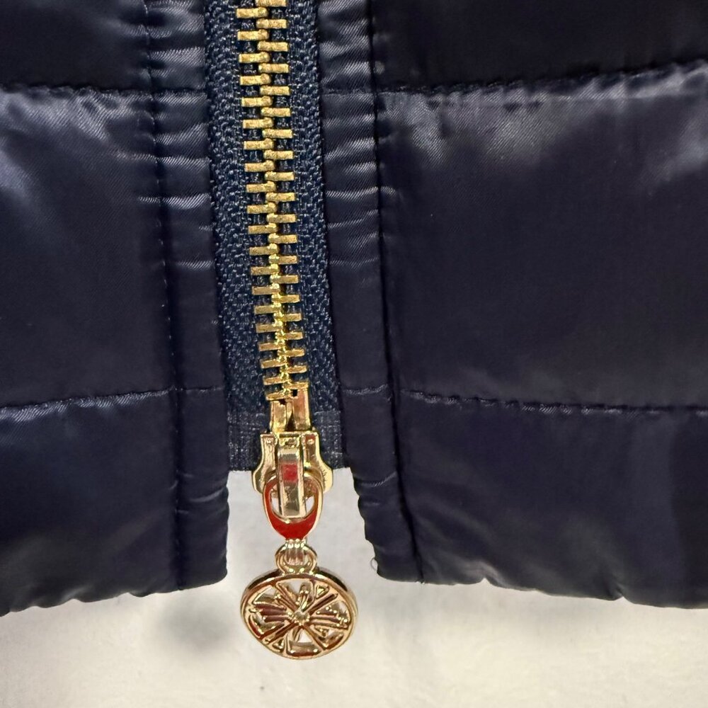 Lilly Pulitzer Elyn Puffer Vest With‎ a Twist Navy Blue Size M - Picture 3 of 10